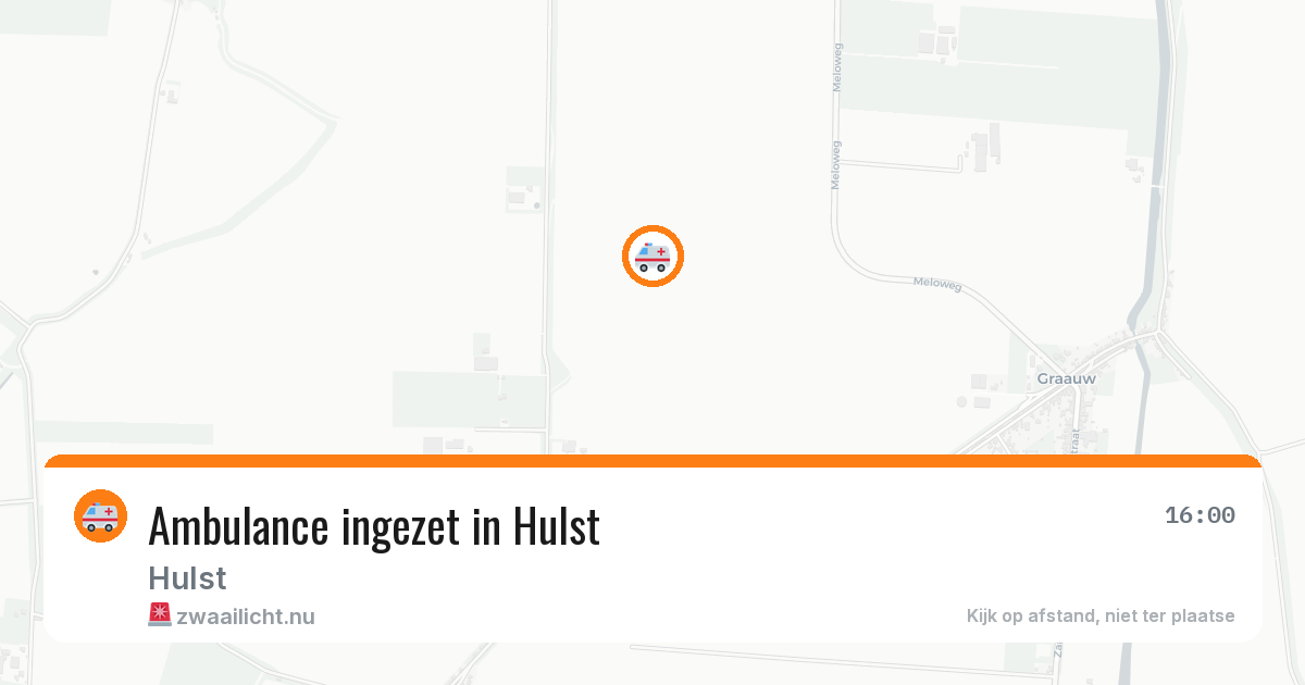 Ambulance ingezet in Hulst — 26 jul 2026