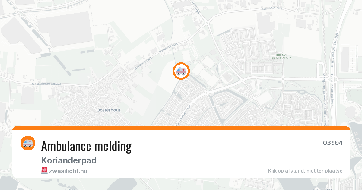 Ambulance melding — 1 jun 2026