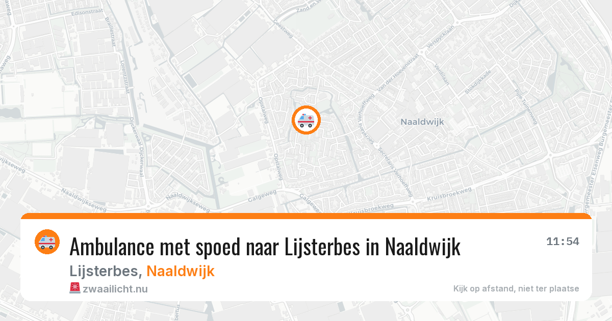 Ambulance met spoed naar Lijsterbes in Naaldwijk — 15 jul 2026