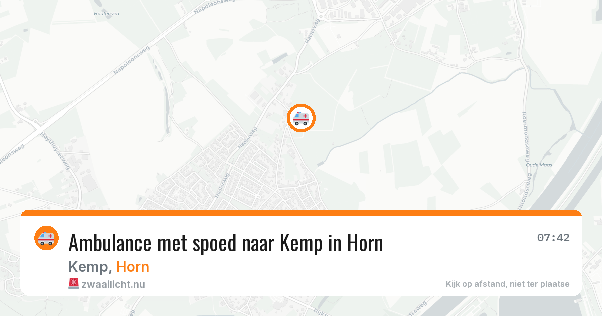 Ambulance met spoed naar Kemp in Horn — 2 apr 2026