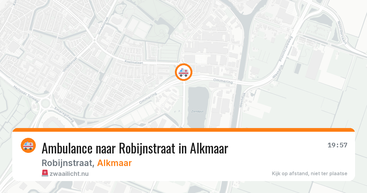 Ambulance naar Robijnstraat in Alkmaar — 10 jul 2026