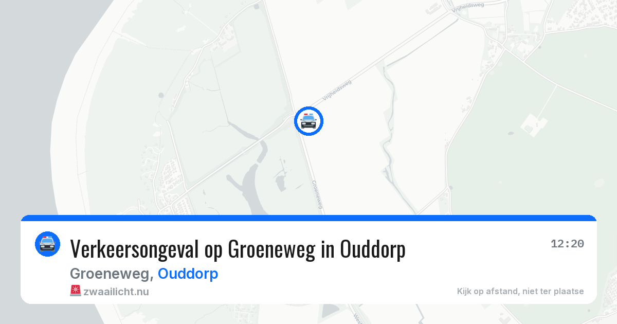 Verkeersongeval op Groeneweg in Ouddorp — 15 apr 2026