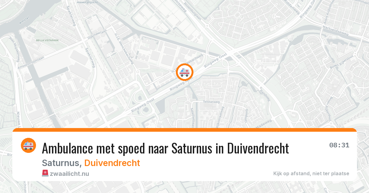 Ambulance met spoed naar Saturnus in Duivendrecht — 16 jul 2026