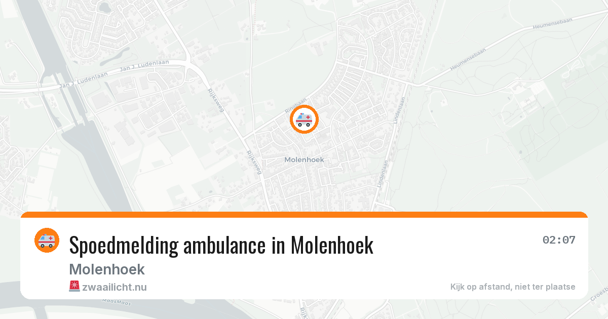 Spoedmelding ambulance in Molenhoek — 19 mei 2026
