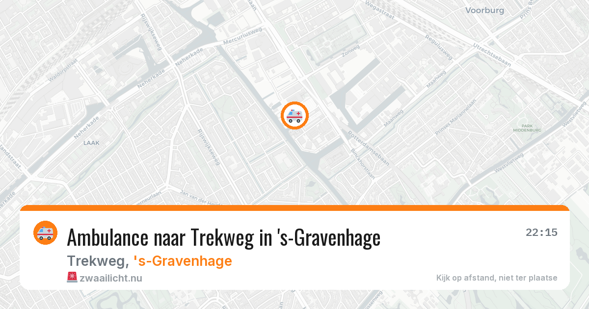 Ambulance naar Trekweg in 's-Gravenhage — 18 jul 2026