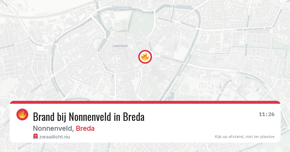 Brand bij Nonnenveld in Breda — 15 mei 2026