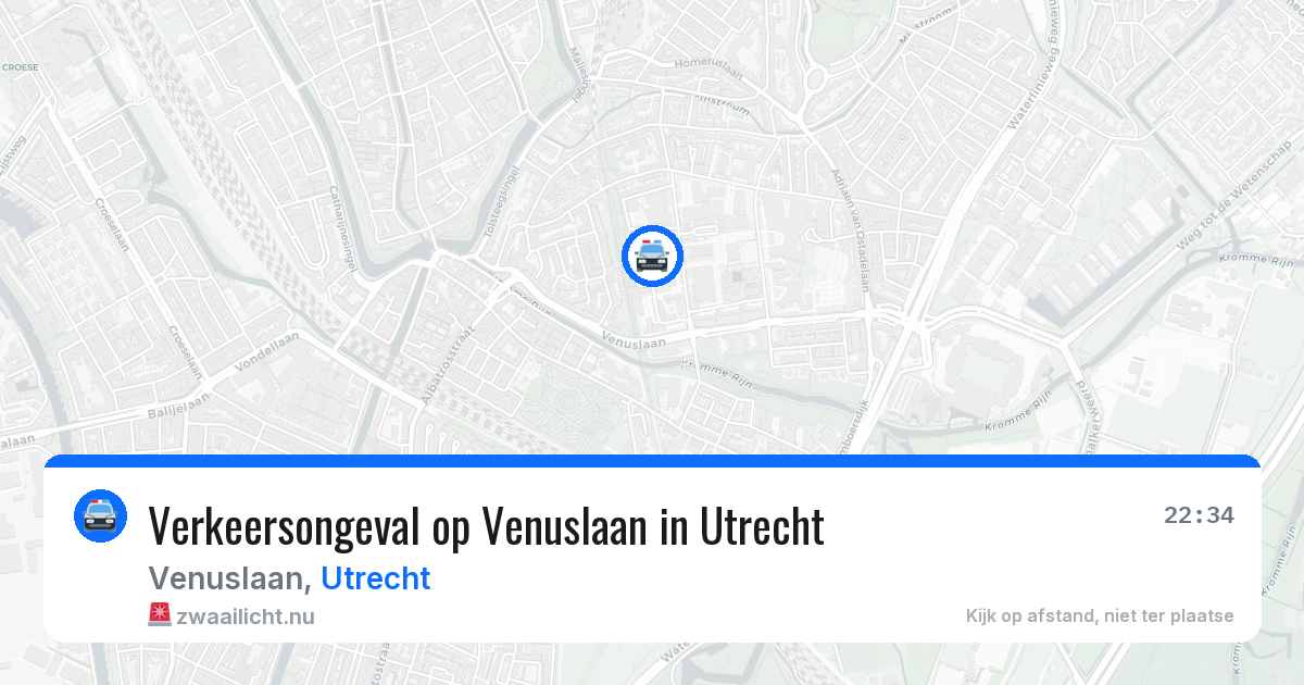 Verkeersongeval op Venuslaan in Utrecht — 8 mei 2026