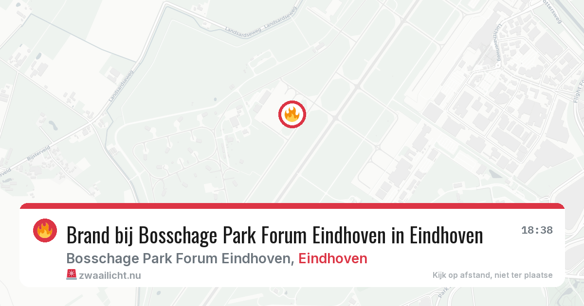 Brand bij Bosschage Park Forum Eindhoven in Eindhoven — 14 jul 2026