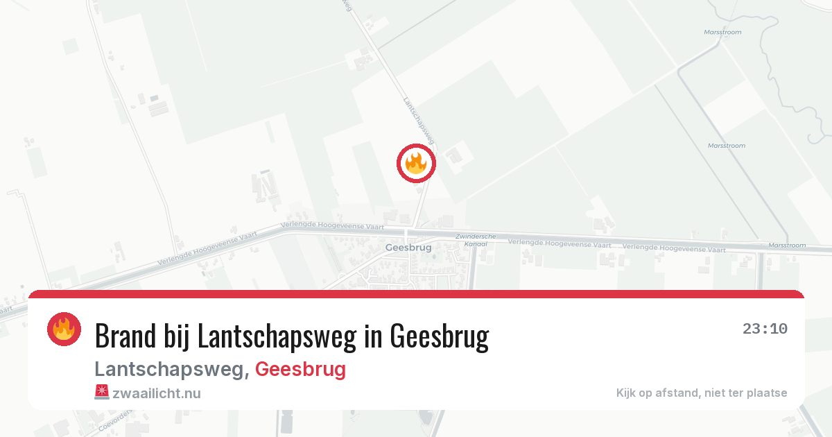 Brand bij Lantschapsweg in Geesbrug — 21 jul 2026