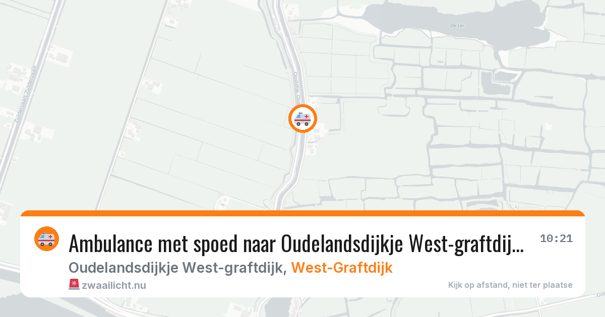 Ambulance met spoed naar Oudelandsdijkje West-graftdijk in West-Graftdijk — 7 jun 2026
