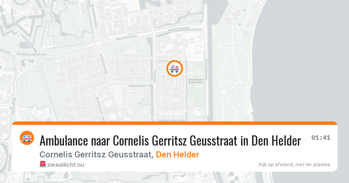 Ambulance naar Cornelis Gerritsz Geusstraat in Den Helder — 3 apr 2026