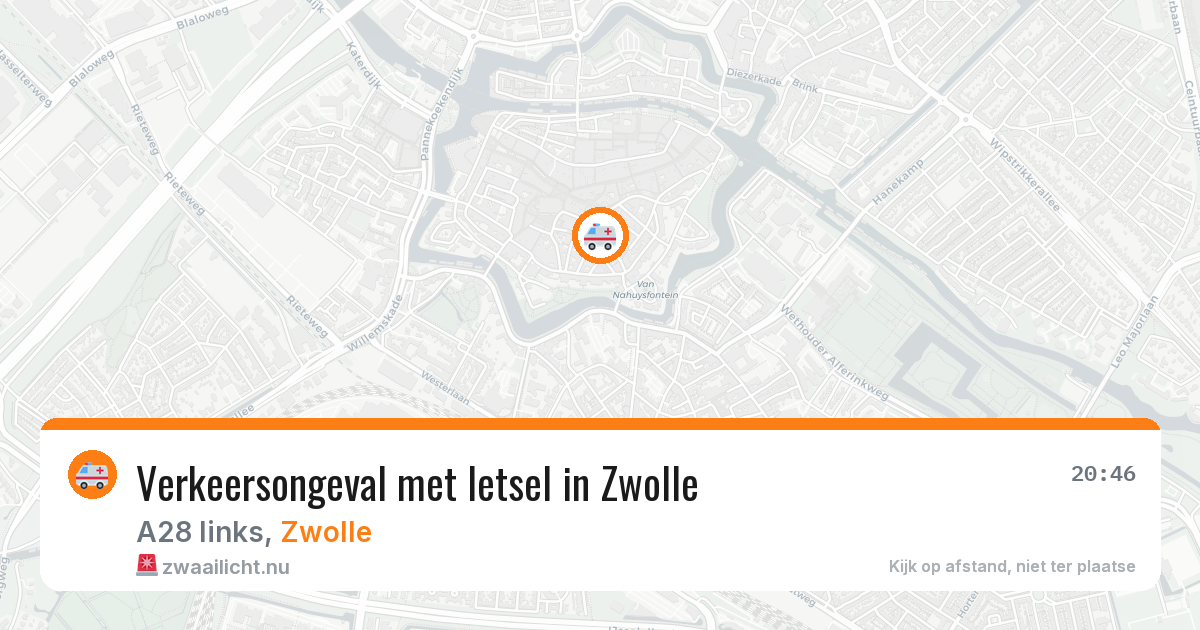 Verkeersongeval met letsel in Zwolle — 26 jul 2026
