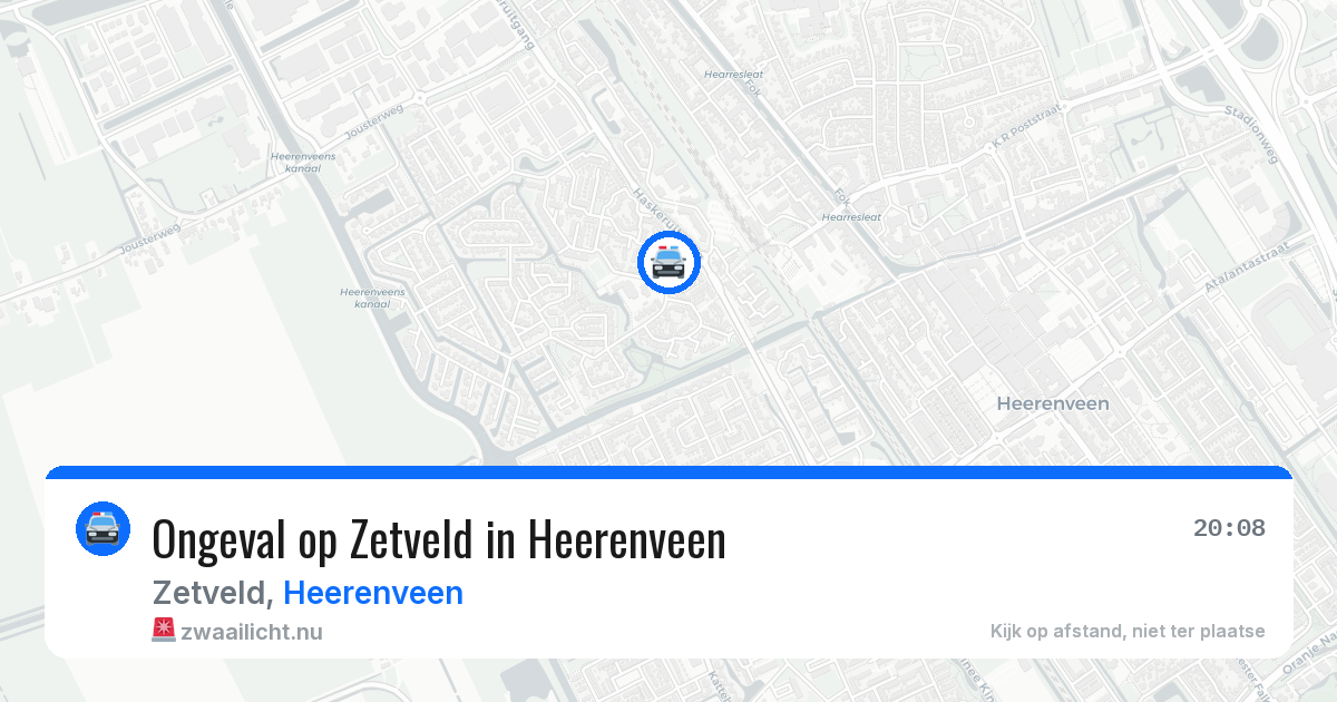 Ongeval op Zetveld in Heerenveen — 22 jul 2026