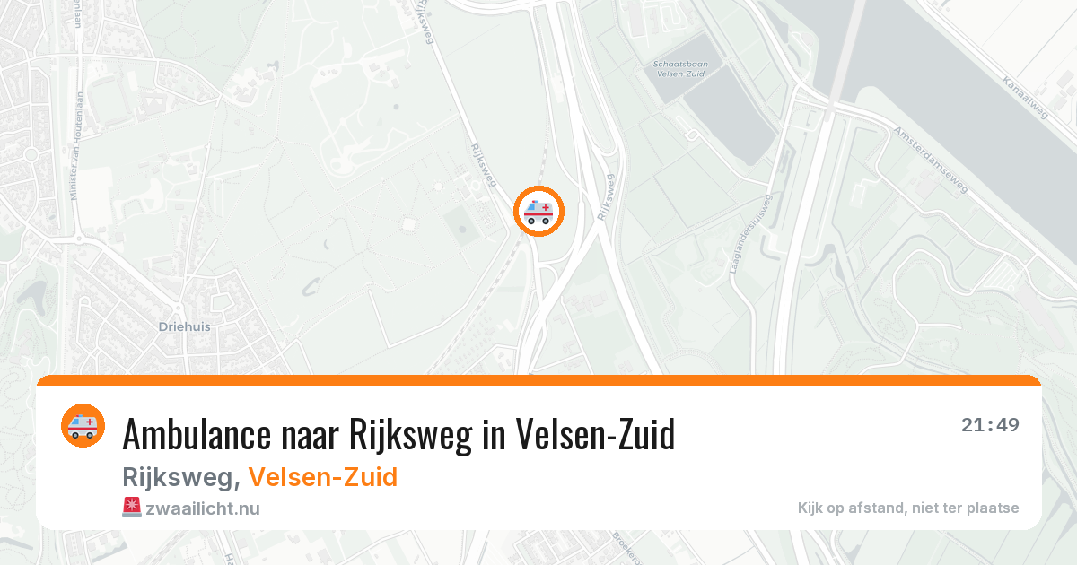 Ambulance naar Rijksweg in Velsen-Zuid — 6 jun 2026