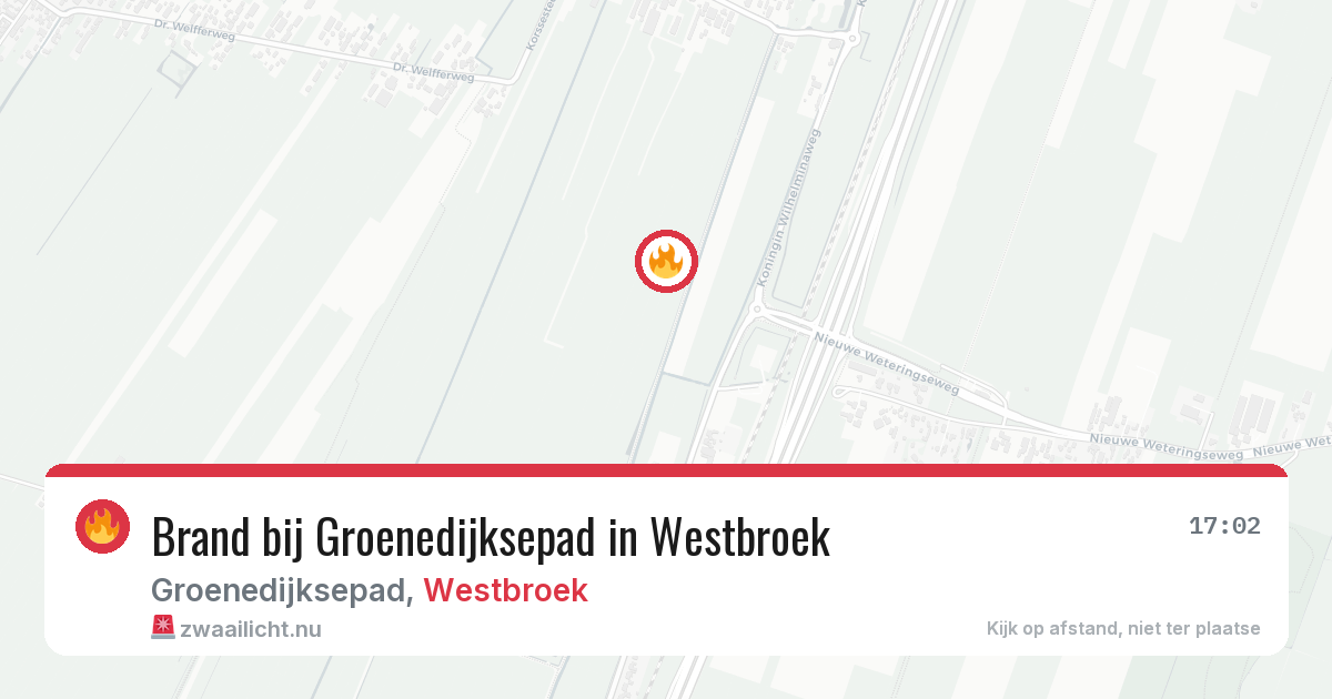 Brand bij Groenedijksepad in Westbroek — 9 apr 2026