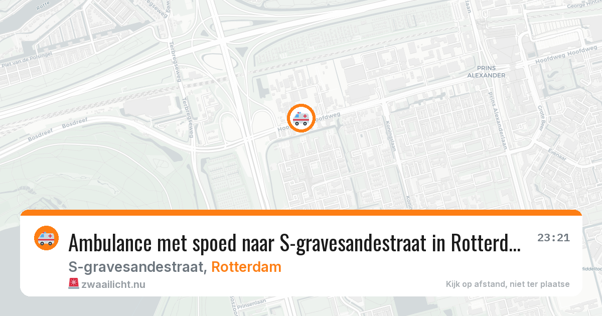 Ambulance met spoed naar S-gravesandestraat in Rotterdam — 10 mei 2026