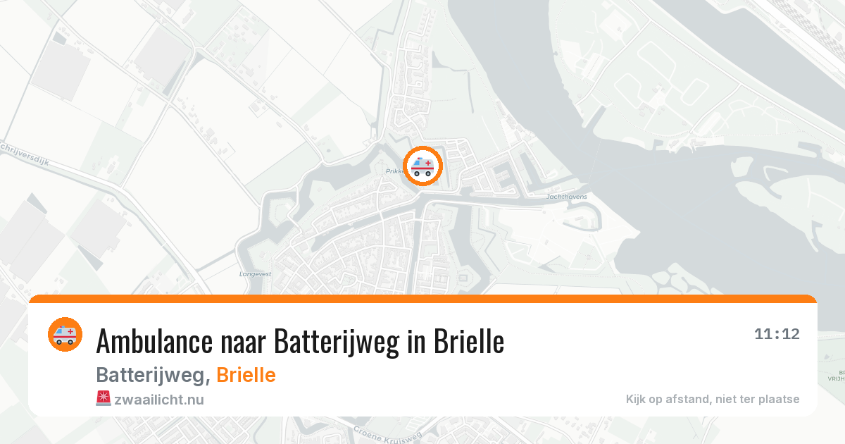 Ambulance naar Batterijweg in Brielle — 26 jul 2026