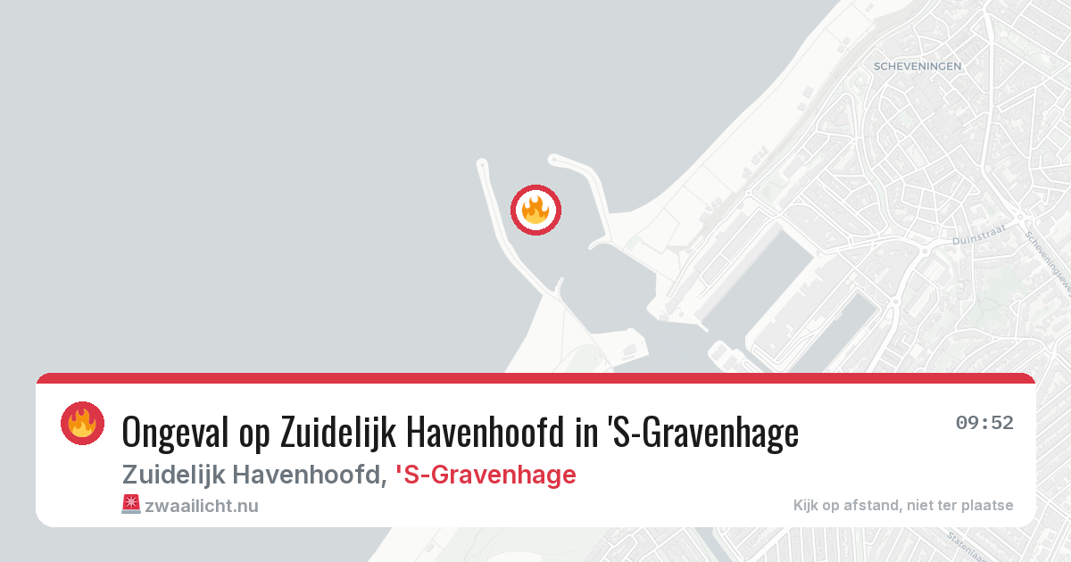 Ongeval op Zuidelijk Havenhoofd in 'S-Gravenhage — 17 jul 2026