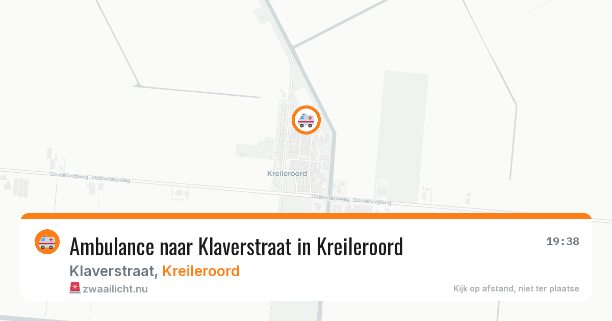 Ambulance naar Klaverstraat in Kreileroord — 14 apr 2026