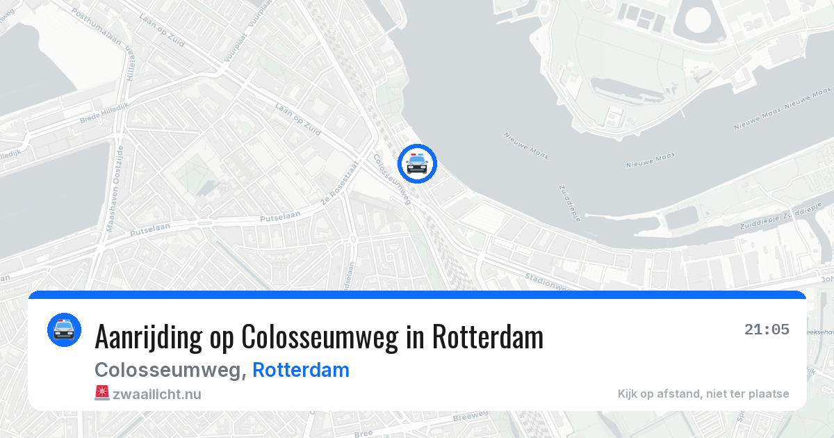 Aanrijding op Colosseumweg in Rotterdam — 18 mrt 2026