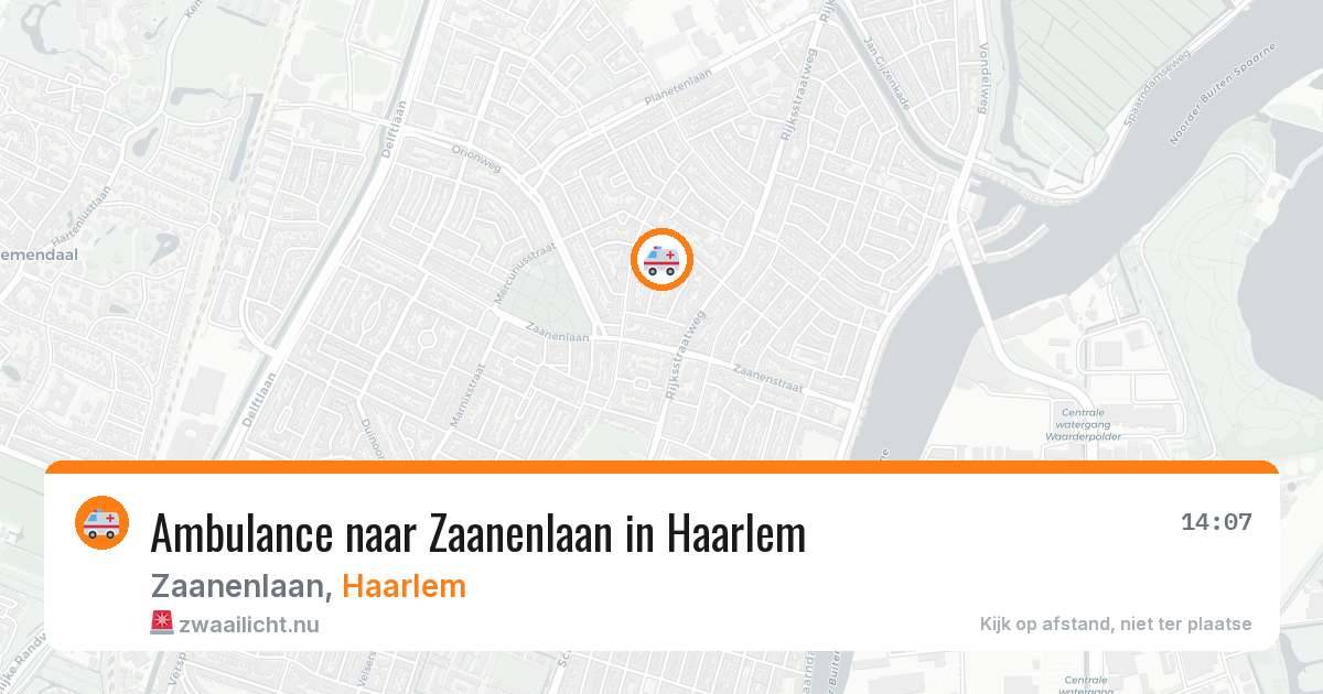 Ambulance naar Zaanenlaan in Haarlem — 24 jul 2026