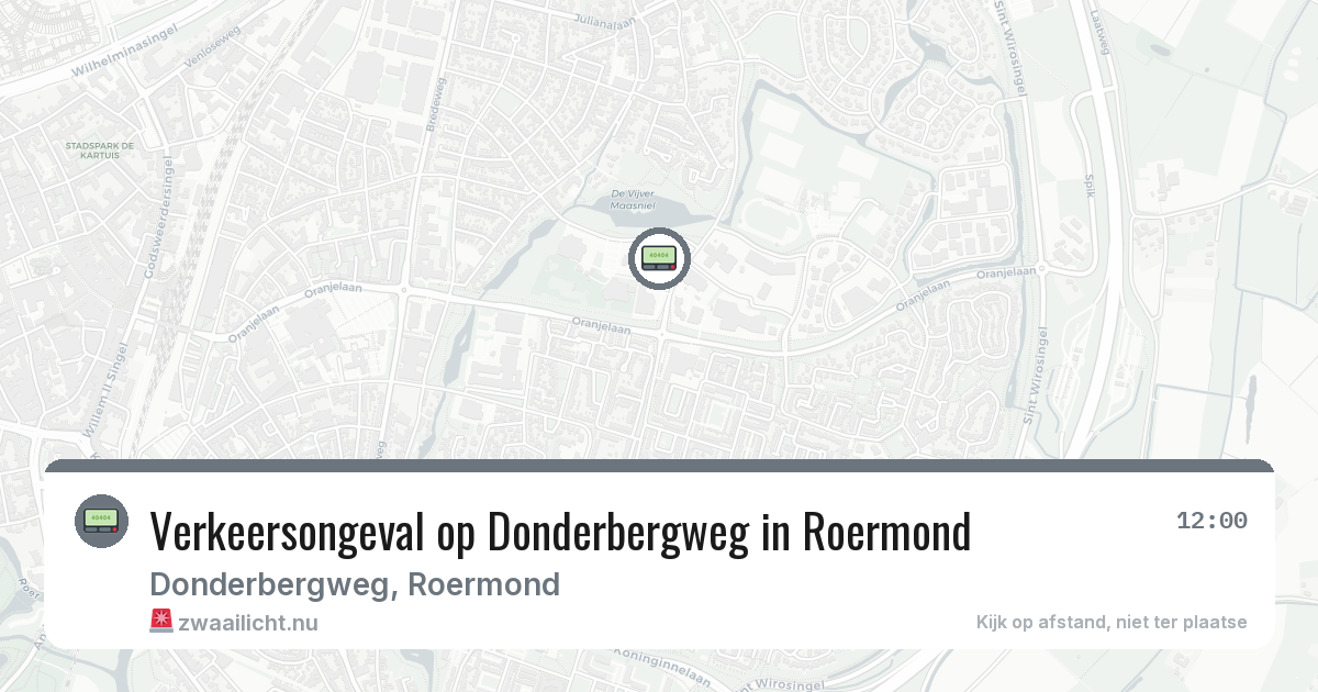 Verkeersongeval op Donderbergweg in Roermond — 6 feb 2026