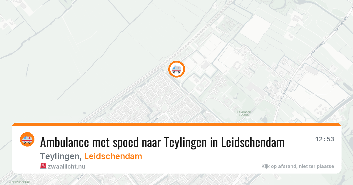 Ambulance met spoed naar Teylingen in Leidschendam — 14 jul 2026