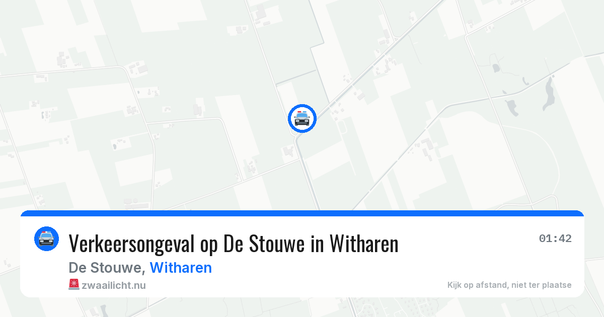 Verkeersongeval op De Stouwe in Witharen — 18 apr 2026