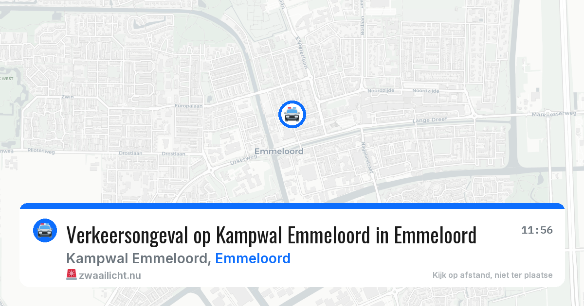 Verkeersongeval op Kampwal Emmeloord in Emmeloord — 31 mei 2026