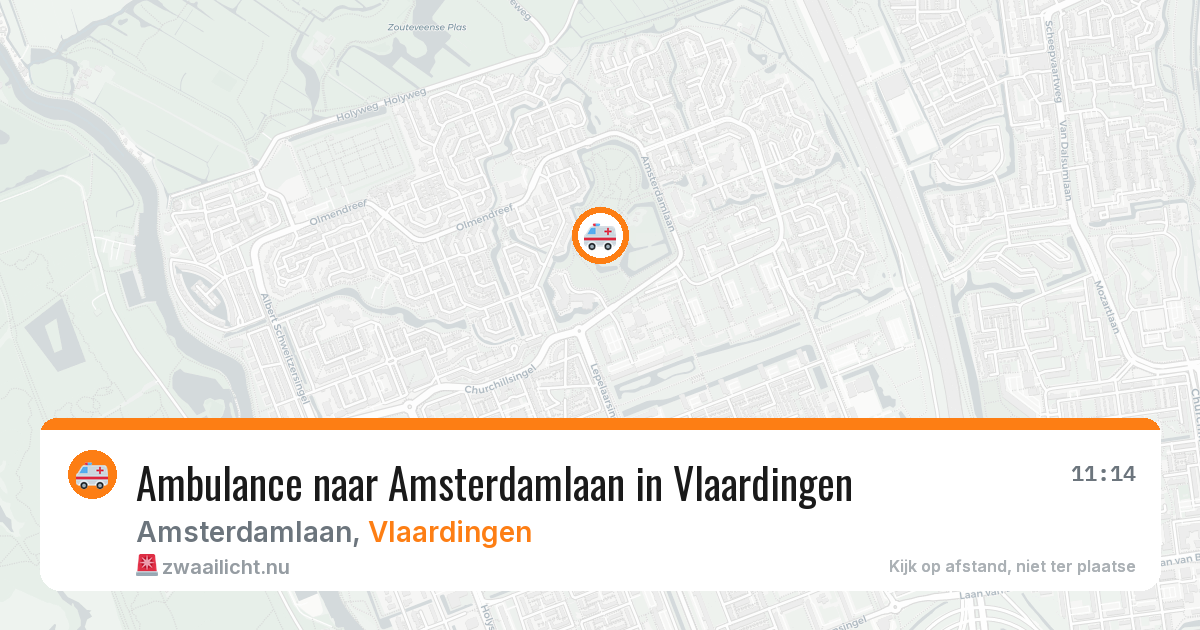 Ambulance naar Amsterdamlaan in Vlaardingen — 27 jul 2026