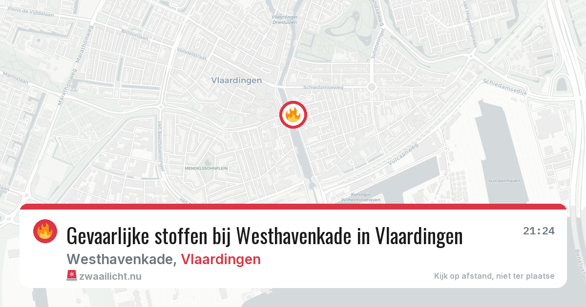 Gevaarlijke stoffen bij Westhavenkade in Vlaardingen — 31 mei 2026