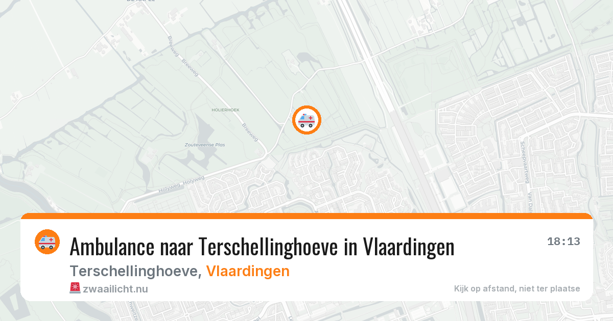 Ambulance naar Terschellinghoeve in Vlaardingen — 14 mrt 2026