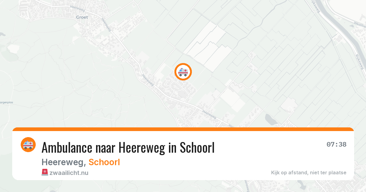 Ambulance naar Heereweg in Schoorl — 4 jun 2026