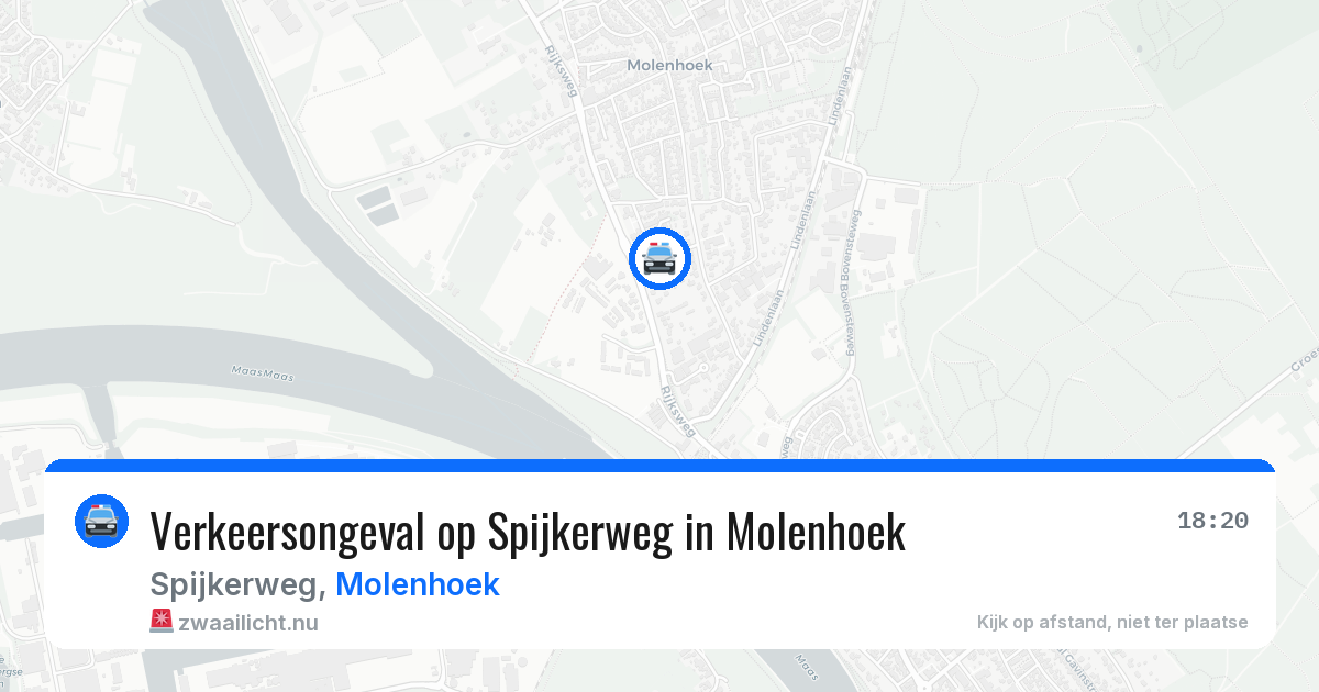 Verkeersongeval op Spijkerweg in Molenhoek — 29 jun 2026