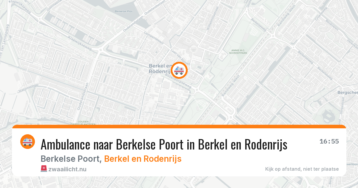 Ambulance naar Berkelse Poort in Berkel en Rodenrijs — 10 jul 2026