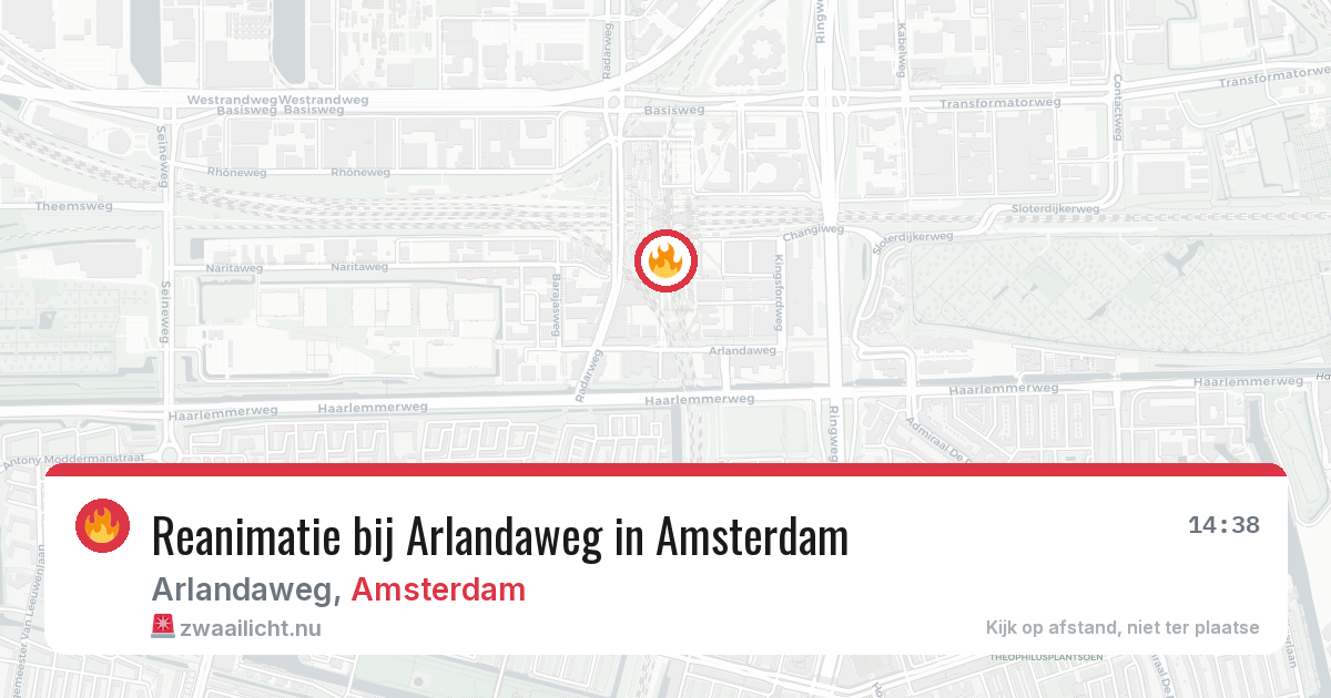 Reanimatie bij Arlandaweg in Amsterdam — 16 mei 2026