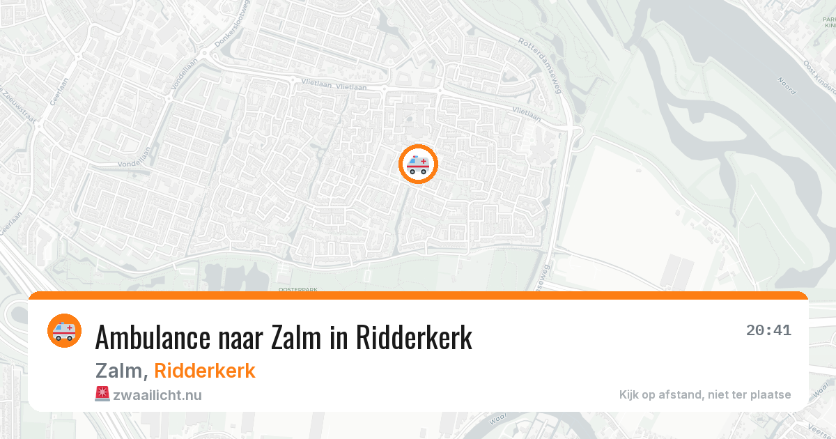 Ambulance naar Zalm in Ridderkerk — 16 jul 2026