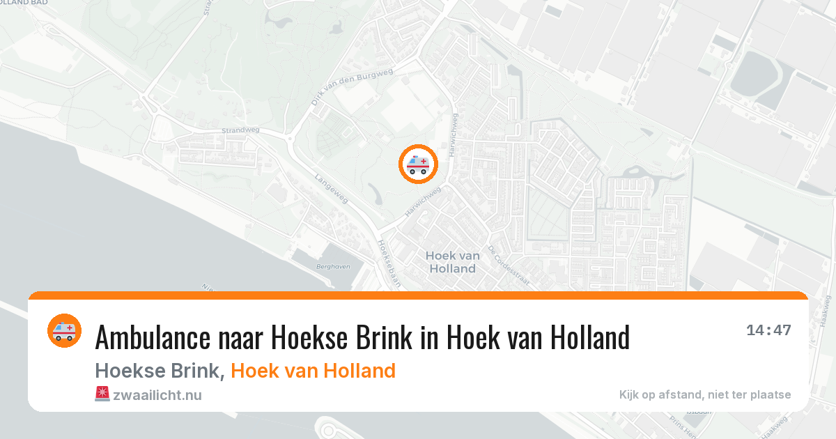 Ambulance naar Hoekse Brink in Hoek van Holland — 12 mei 2026
