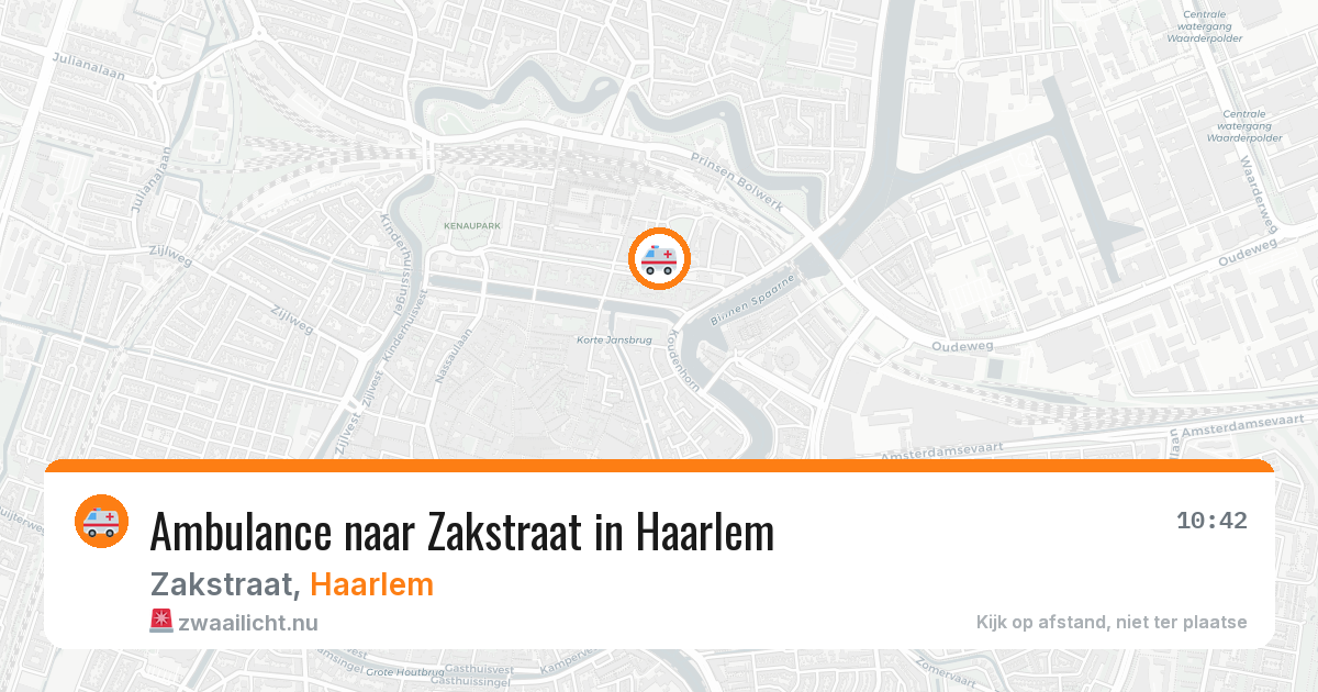Ambulance naar Zakstraat in Haarlem — 12 jul 2026