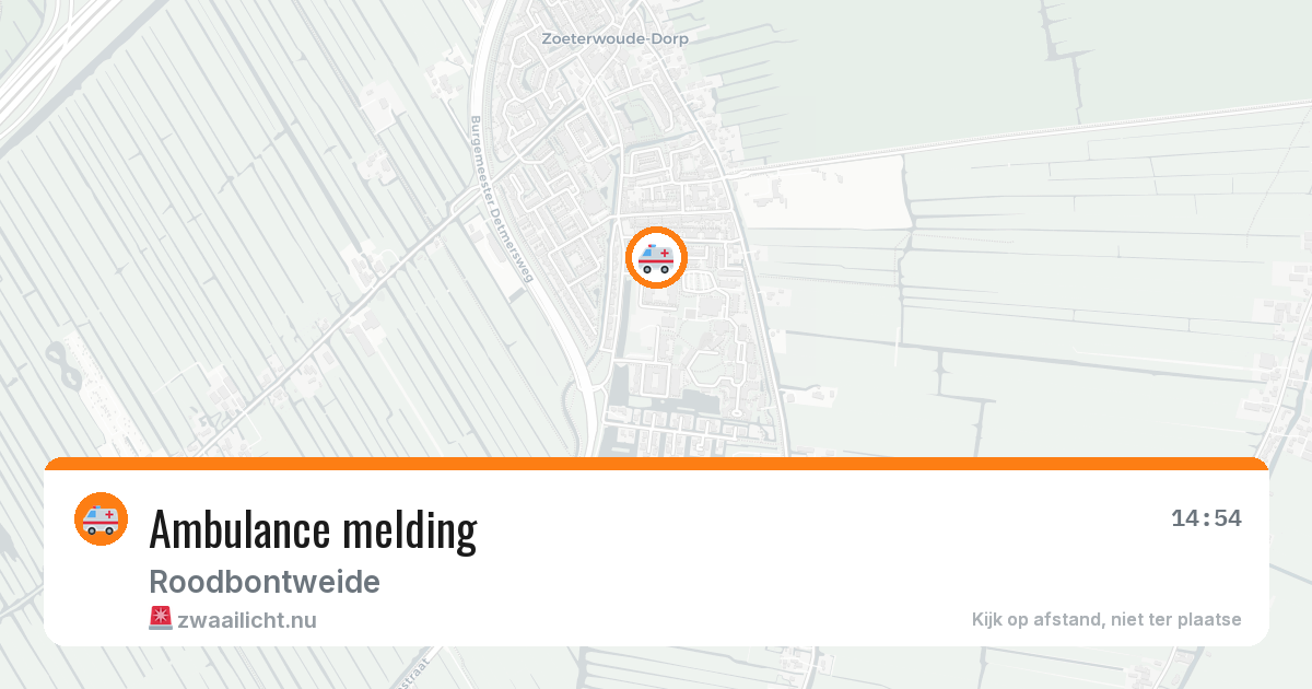 Ambulance melding — 18 jul 2026