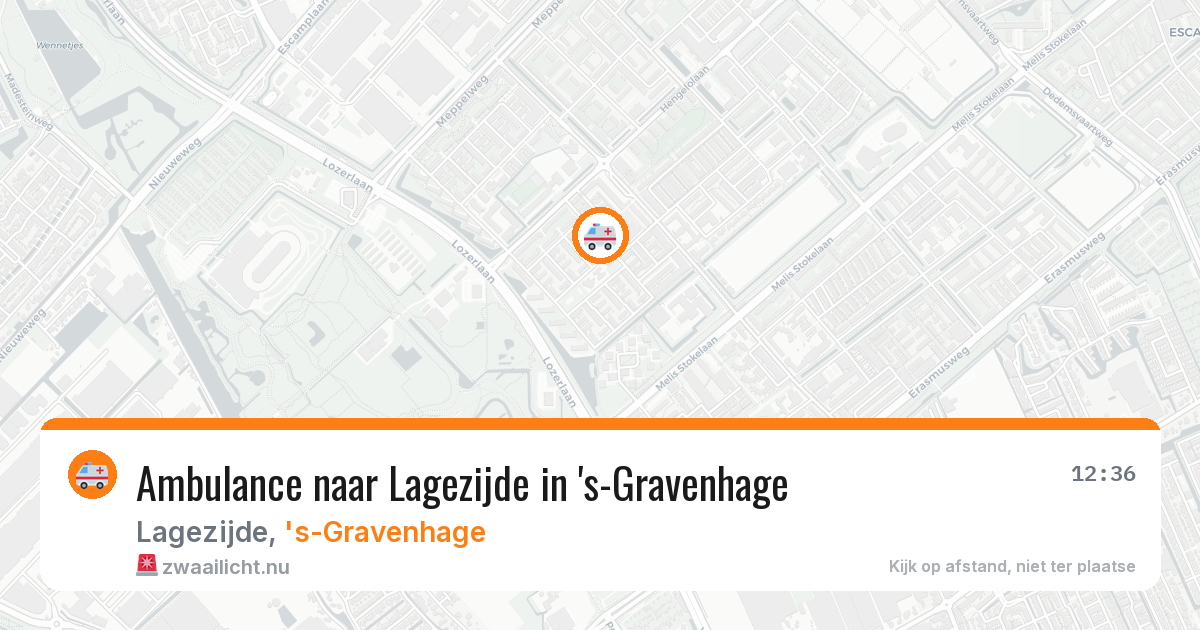 Ambulance naar Lagezijde in 's-Gravenhage — 15 jul 2026