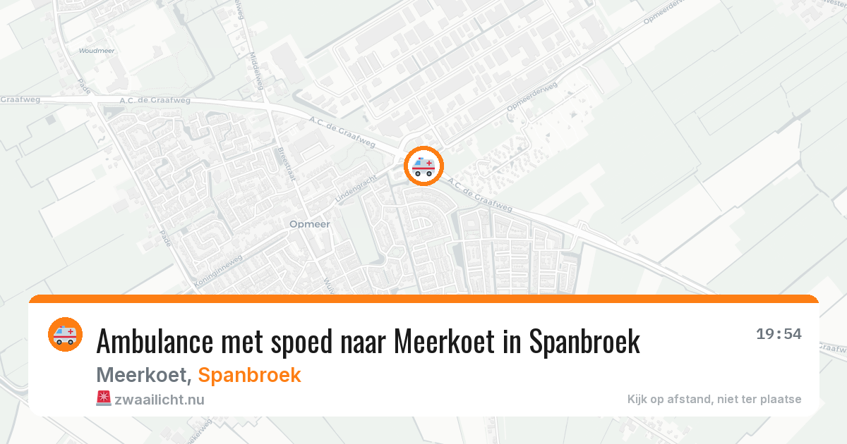 Ambulance met spoed naar Meerkoet in Spanbroek — 28 jun 2026