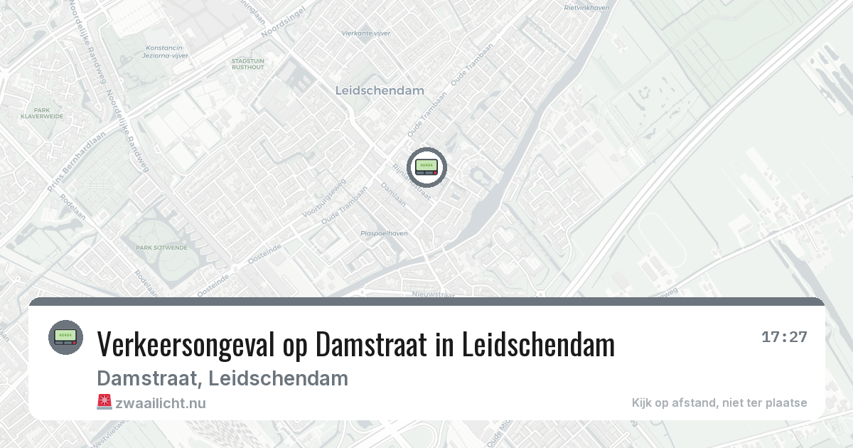 Verkeersongeval op Damstraat in Leidschendam — 14 feb 2026