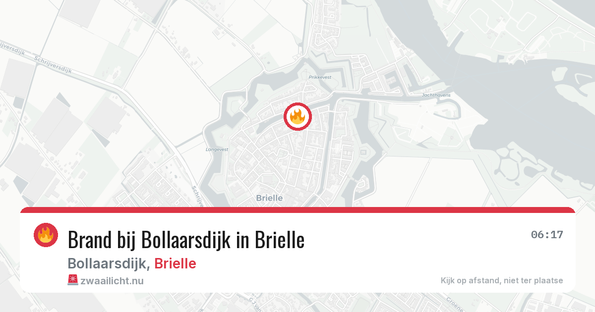 Brand bij Bollaarsdijk in Brielle — 31 mrt 2026