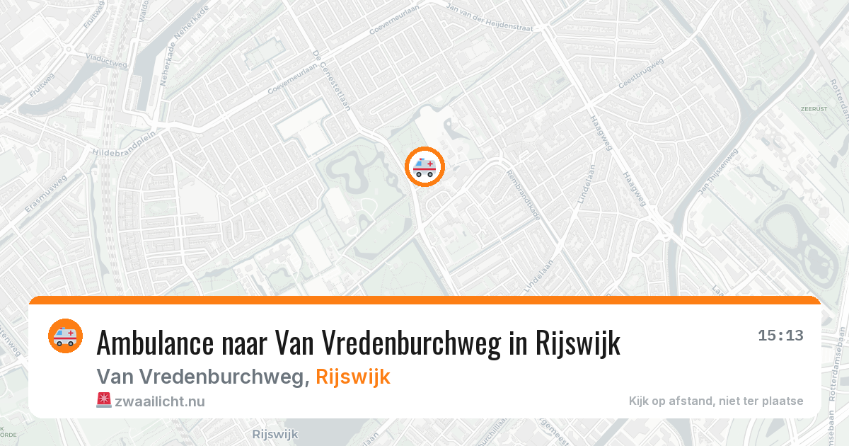 Ambulance naar Van Vredenburchweg in Rijswijk — 24 mrt 2026