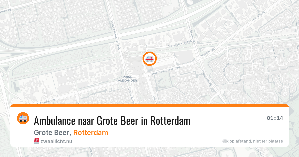 Ambulance naar Grote Beer in Rotterdam — 7 jun 2026