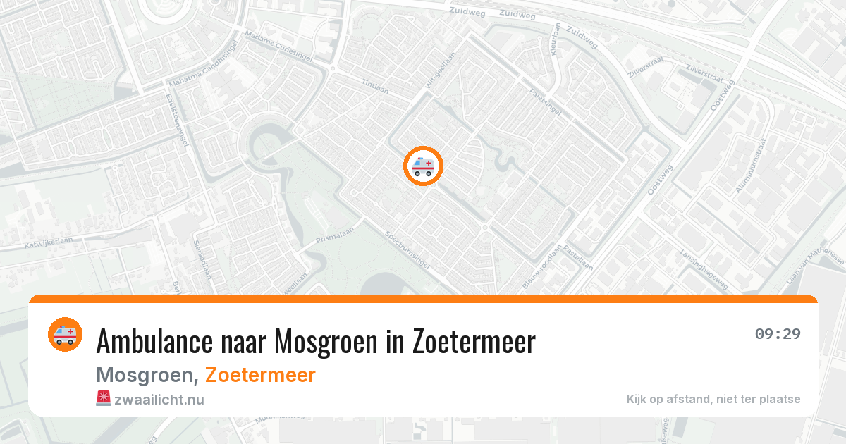 Ambulance naar Mosgroen in Zoetermeer — 1 apr 2026