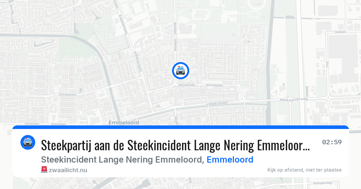 Steekpartij aan de Steekincident Lange Nering Emmeloord in Emmeloord — 24 jan 2026
