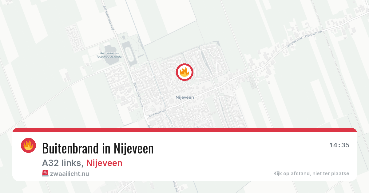 Buitenbrand in Nijeveen — 25 jul 2026