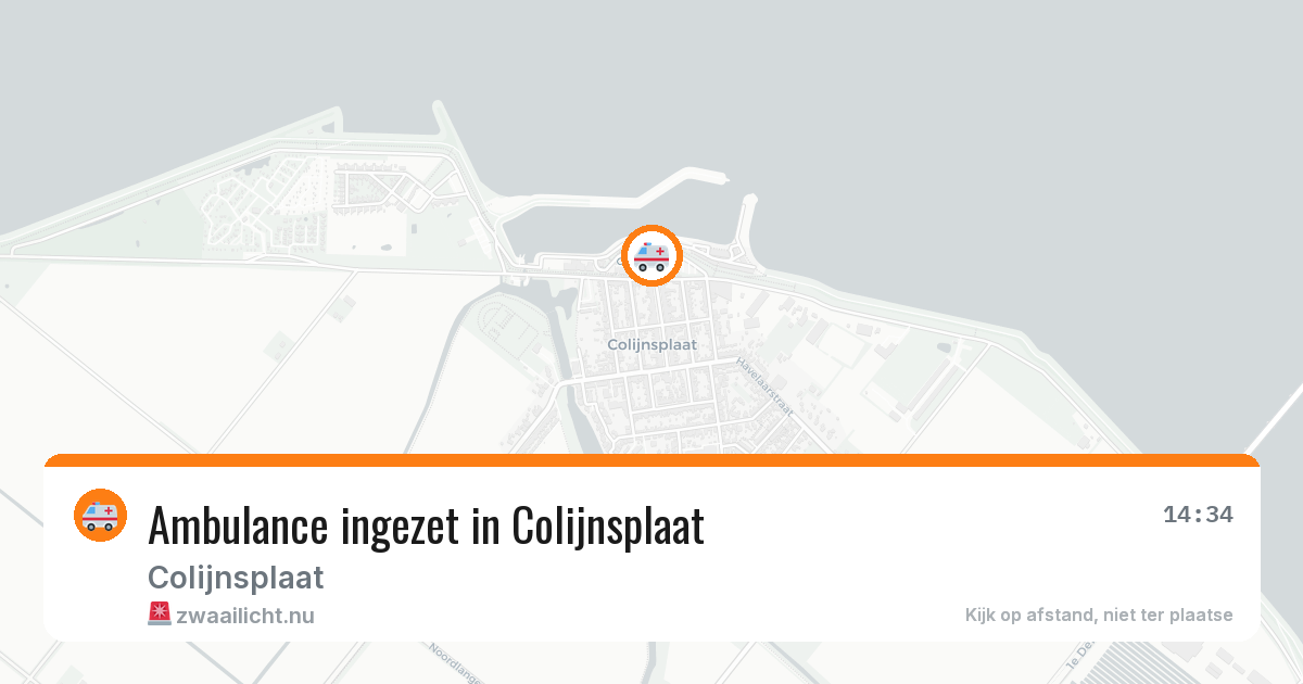 Ambulance ingezet in Colijnsplaat — 8 jul 2026